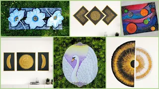 6 Beautiful wall decor ideas using cardboard/cardboard craft/art and craft/CreativeCat