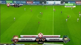 Roman Eremenko's goal. CSKA vs FC Krasnodar | RPL 2015/16