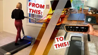 Upcycling an Old Treadmill into a Standing Desk Walking Pad