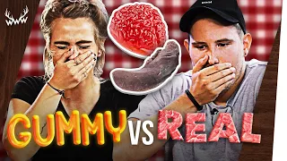 GUMMY FOOD vs. REAL FOOD! (mit Sarah Mangione)