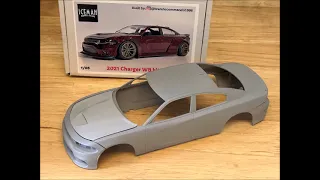 2024 MODEL KIT STASH ADD AMT / 2021 DODGE CHARGER RT MEETS ICEMAN COLLECTIONS WIDEBODY KIT MOCK UP