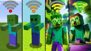 minecraft physics with different Wi-Fi