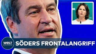 WAHLPROGRAMM DER UNION: Selbstbewusster CSU-Chef Markus Söder stichelt gegen die Grünen I WELT News