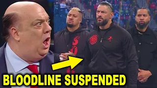 The Bloodline Suspended by WWE After Attack on SmackDown as Paul Heyman is Shocked by Announcement