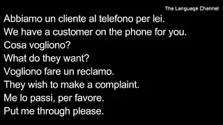 Learn Italian Conversation - For Business/ Workplace/ Work