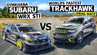 Can a 1,080hp Jeep Beat Travis Pastrana’s Gymkhana Subaru? // THIS vs THAT: Flying Finish