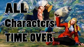 STREET FIGHTER 5 - ALL Characters + GUILE TIME OVER  1080P Full HD 60fps