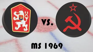 Mistrovství světa v hokeji 1969 - 1. kolo - Československo - Sovětský svaz