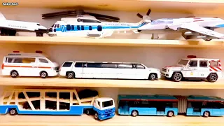 Limousine, Aircraft, Helicopter, Fighter Jet, Spaceship, SUV, Car Transporter, Ambulance, Bus, Truck