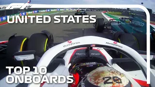 Race Start Drama And The Top 10 Onboards | 2023 United States Grand Prix | Qatar Airways