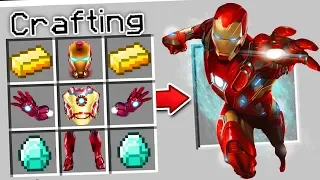 CRAFTING IRON MAN IN MINECRAFT?!