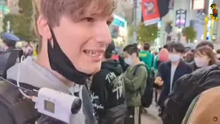 CARIOCA ENCONTRANDO O BAKA GAIJIN NO HALLOWEEN DE SHIBUYA | Encontro das lendas em Tóquio