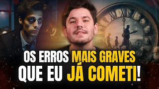 3 erros que eu cometi e o que eu aprendi com cada um deles!