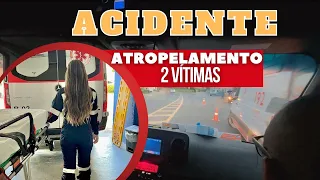 🚨Acidente atropelamento| Deslocamento código 3 #192 #samu #ambulancia #viral #socorrista #sos