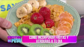 ¿Cómo incorporar frutas y verduras? Te mostramos el plan alimentario en colores