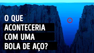 E Se Uma Bola de Aço Fosse Jogada na Fossa das Marianas?