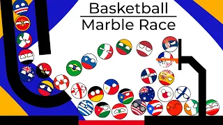 Countryballs Marble Race Basketball | FIBA 2023 World Cup