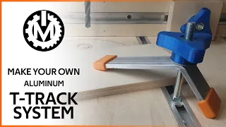 Make your own aluminum T-TRACK SYSTEM - Easy DIY // MakeON