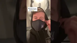 Will Alan Walker take-off his mask when shooting a video?