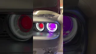 Dodge Challenger замена на светодиодные линзы Technik Division 3"