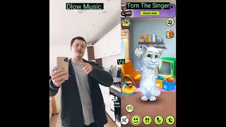 Dlow Music Vs Tom The Singer Who Is Best ? 🤣 👌🏽  Talking Tom BeatBox #Beatbox #Tomthesinger #shorts