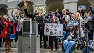 Watch as clergy and Stephon Clark’s family join together to support of use of force bill