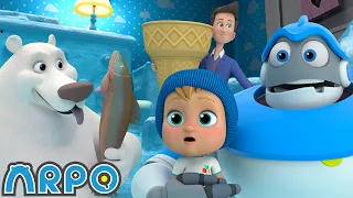 Frozen House! 🥶 | ARPO The Robot | Funny Kids Cartoons | Kids TV Full Episode Compilation