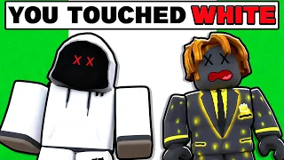 Roblox Bedwars But You CANT TOUCH The Color WHITE..