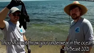 thou shall not throw your underwear in the ocean -mrbeast 2021