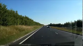 DU65 KVA Range Rover dangerous overtake