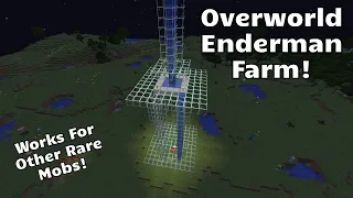 How to Find Enderman in The Overworld (Overworld Enderman Farm)