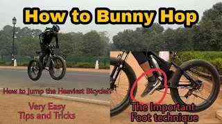 How to Bunny Hop | Jumping the Heaviest MTB with Ease | Technique to Lift Back Wheel