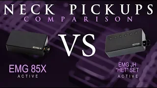 EMG 85X vs EMG JH "HET" SET - Active NECK Pickup Guitar Comparison / Demo