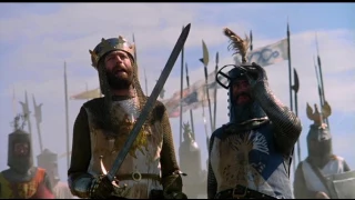 "Alright, that's enough" Monty Python and the Holy Grail - Ending (Gilliam, Jones, 1975)