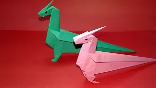 How To Make an Easy Origami Dinosaur?(Jo Nakashima)Origami-dragon.