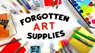Using Up Forgotten Art Supplies *frugal artist edition*