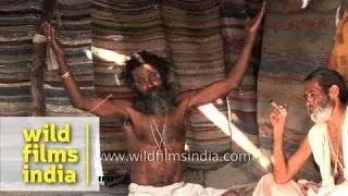 Aghori baba talking about his black magic