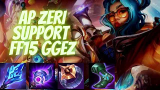 My Ap Zeri Support Makes the enenmy FF at 15 (100% Broken Support) #leagueoflegends #support #zeri