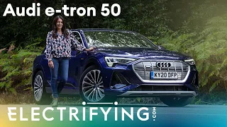 What's the point of the Audi e-tron 50 SUV?  In-depth 2021 review with Ginny Buckley / Electrifying