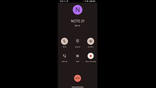 Cubot Note 21 Incoming Call