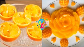 Как нарезать апельсин | Нарезка фруктов | Праздничный стол | How to slice an orange