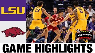 LSU vs Arkansas Highlights | NCAA Men's Basketball | 2024 College Basketball