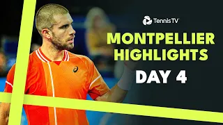 Rune Opens Campaign; Auger-Aliassime & Cazaux Play Thriller  | Montpellier 2024 Highlights Day 4