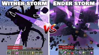 Wither Storm vs Ender Storm in Minecraft