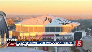 Georgia Dome Imploded In Downtown Atlanta