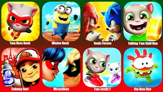 Minion Rush,Tom Hero Dash,Talking Tom Gold Run,Sonic Forces,Subway Surf,Miraculous,Tom Jetski 2