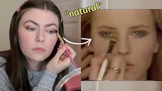 I Tried Following a "Natural" 80s Makeup Tutorial