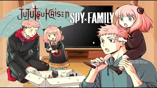 Spy Eden Academy reacts to Y/N Yuji Itadori as Anya Forger