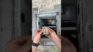 We found an abandoned steel safe in the river