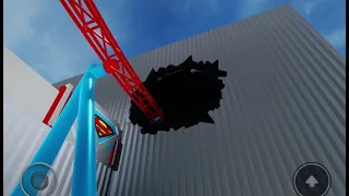 Superman Escape Roller Coaster Front Seat POV Warner Bros Movie World Australia - TPT2